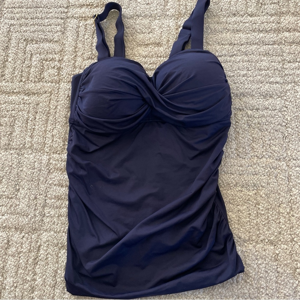 Anne Cole Navy Blue Bikini Top